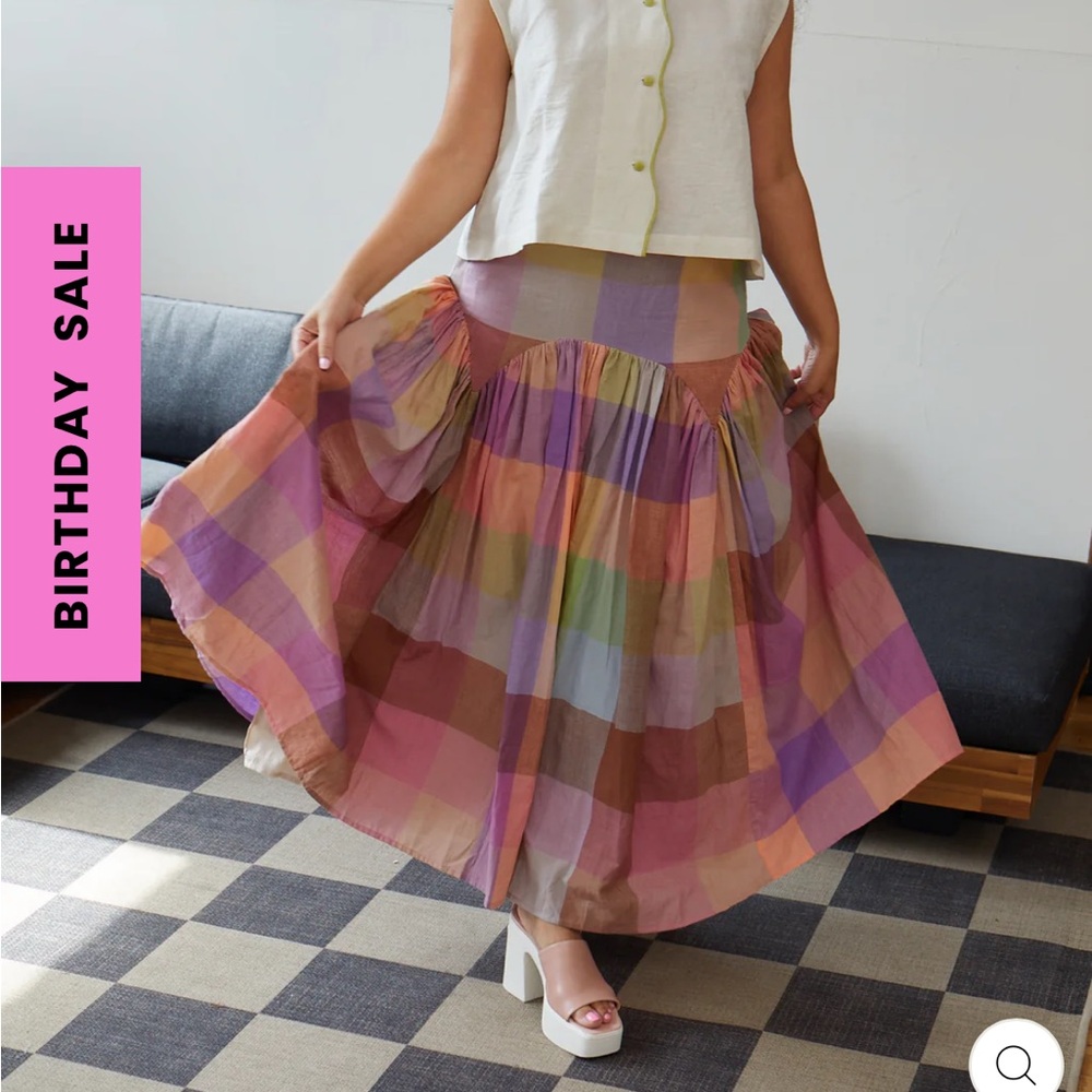 ISO Rujuta Sheth Leila Skirt in Merida Chex or Picnic Chex in XS or S